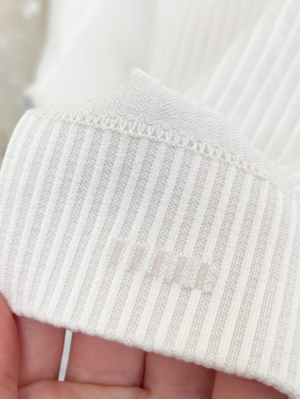 Lululemon Rest Less Cropped Half Zip, Rib White - Picture 6 of 6